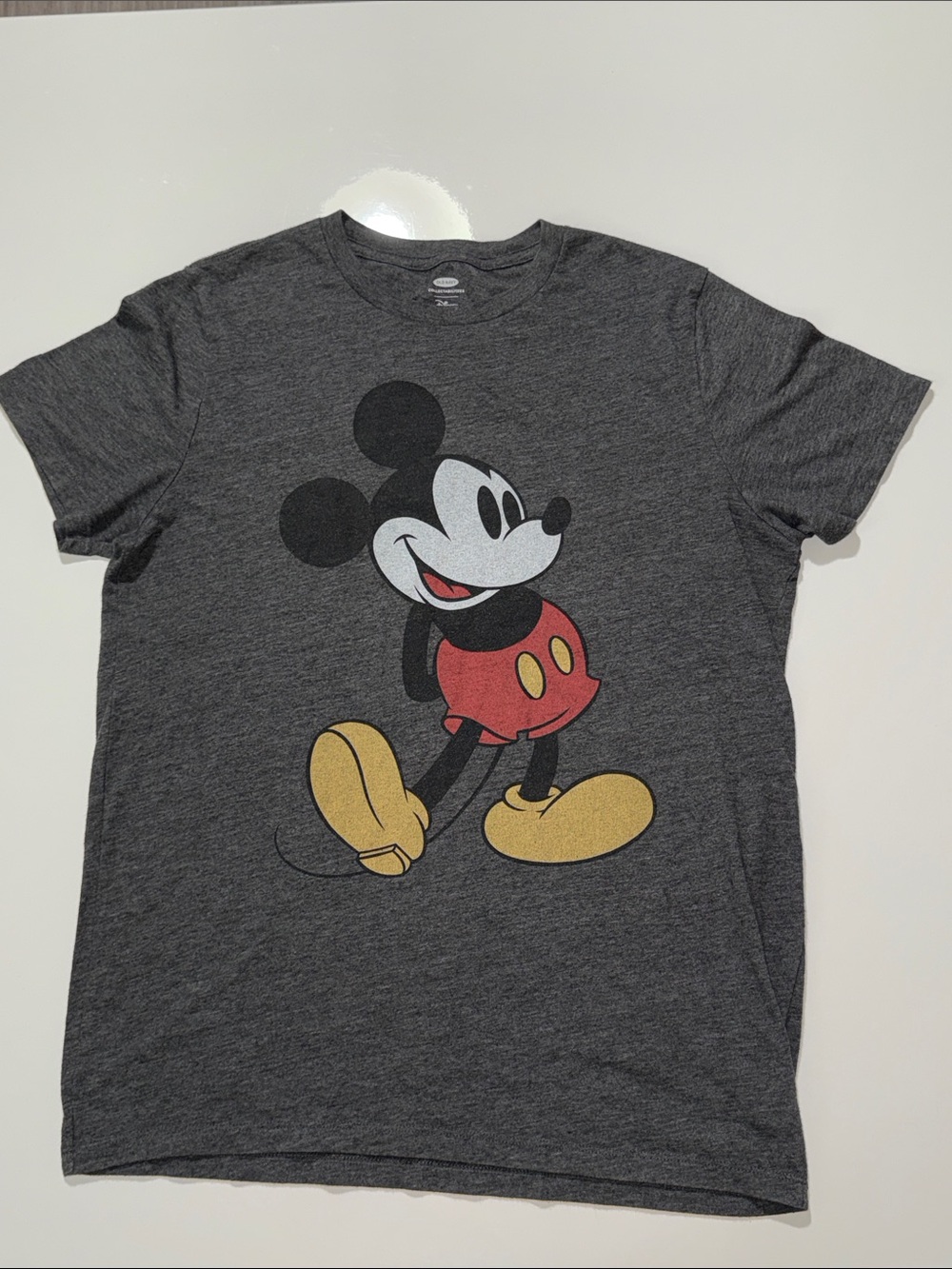 Old Navy Charcoal Gray Mickey Mouse Graphic Tee